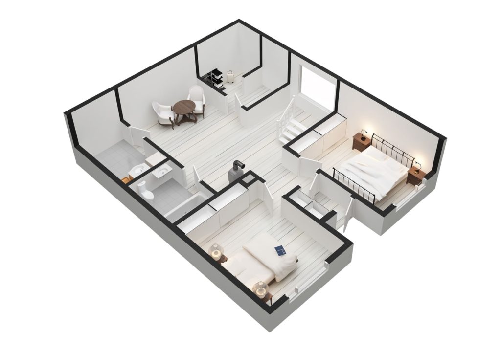 floor plan 3d display mode