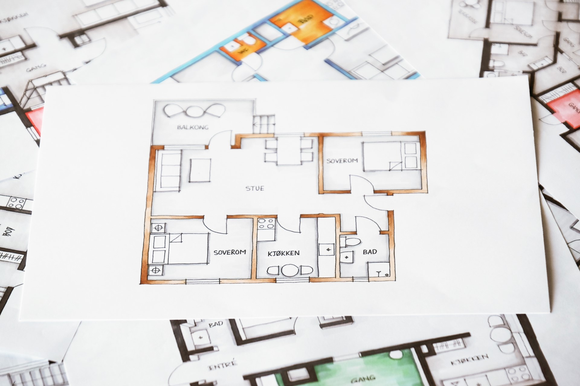 hand craft floor plan