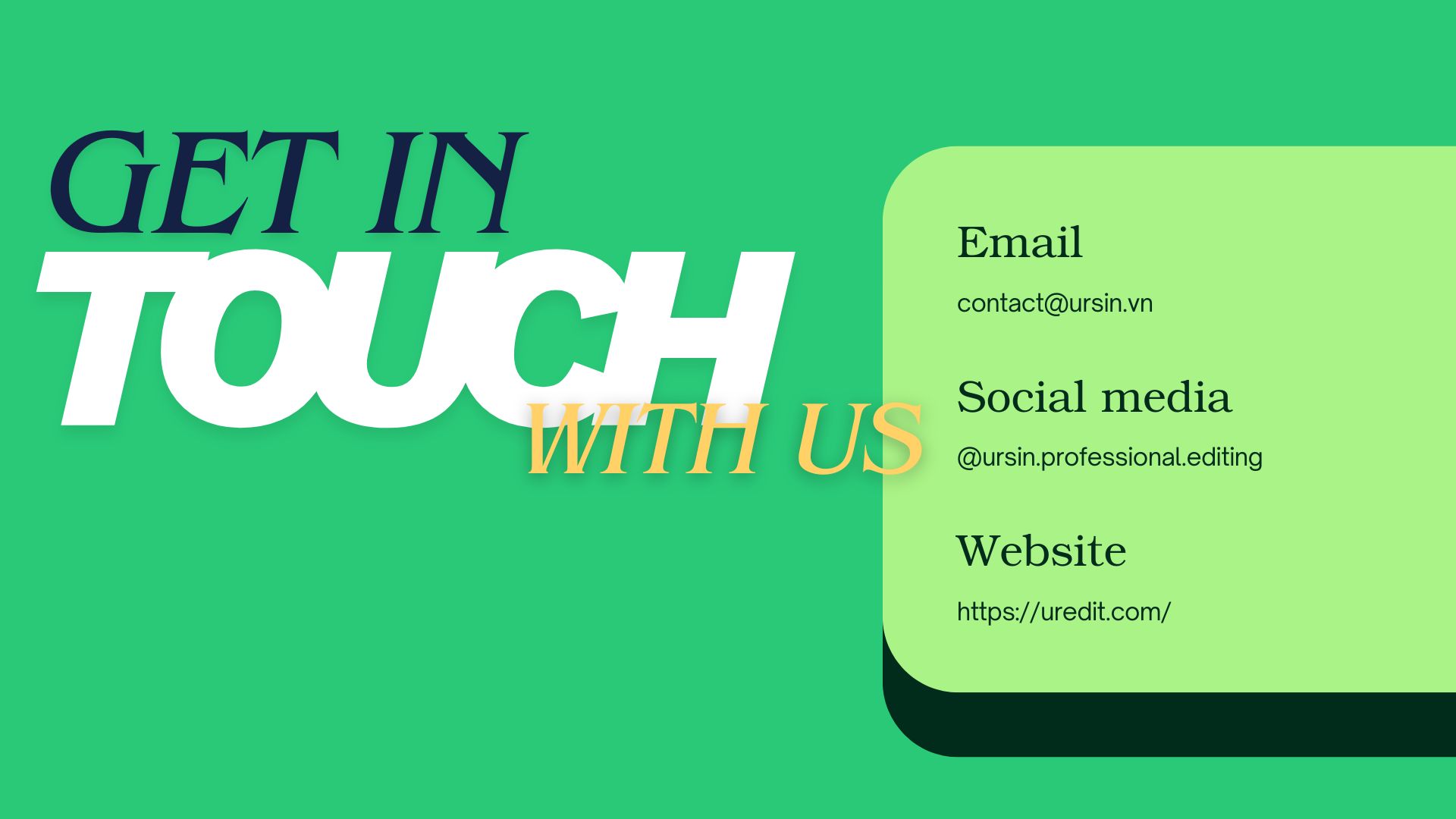 Contact Information Banner