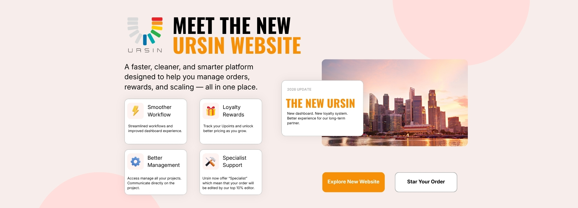 new website banner